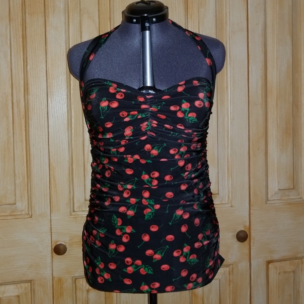 🍒 Vintage Style Halter One Piece